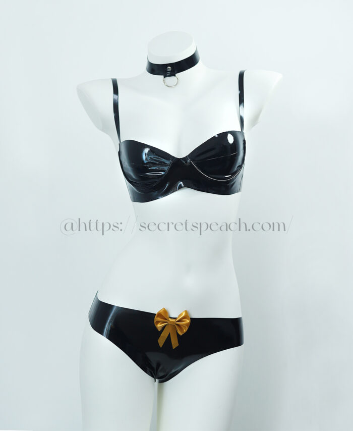 100% natural latex Lingerie bikini set SPL0001
