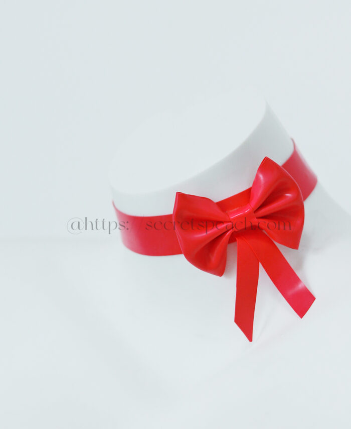 Handmade latex bow collar SPC0002
