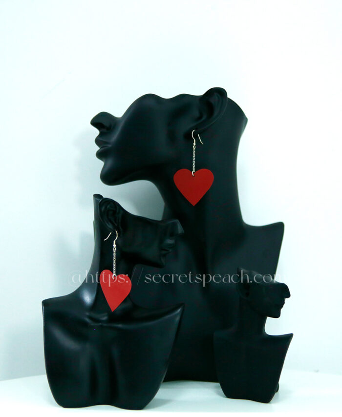 Handmade Latex Earrings With Customizable Colors