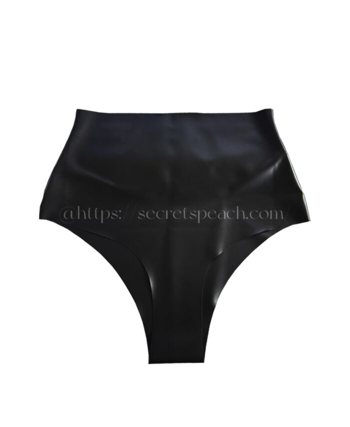 100% natural latex women's high waisted underwear with invisible seams