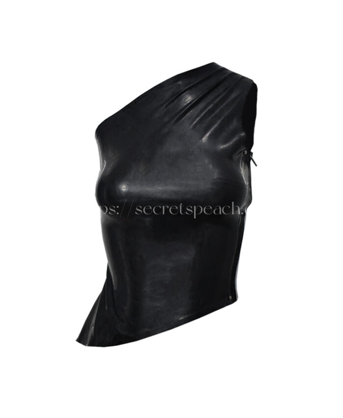 Natural latex women's latex vest chlorinated