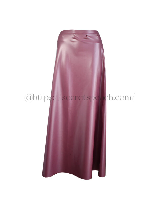 Latex low waisted long skirt