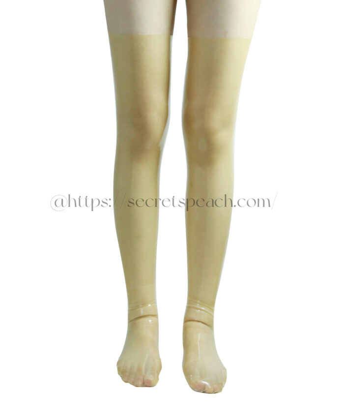 100% natural transparent latex stockings