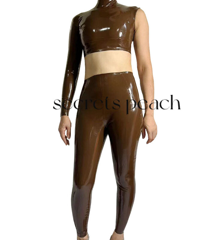 Natural latex backless set