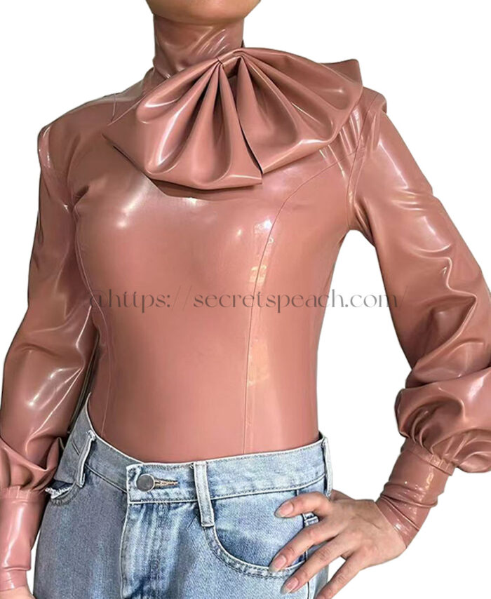 100% Natural Latex Women's Top Mocha French Style