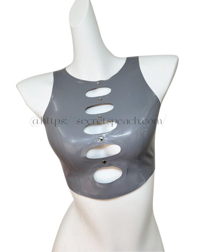 100% natural latex women's vest top