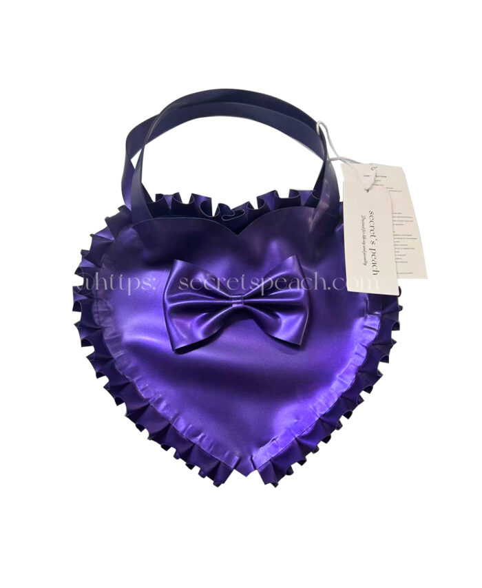 100% Pure natural latex heart-shaped handbag 0.6MM