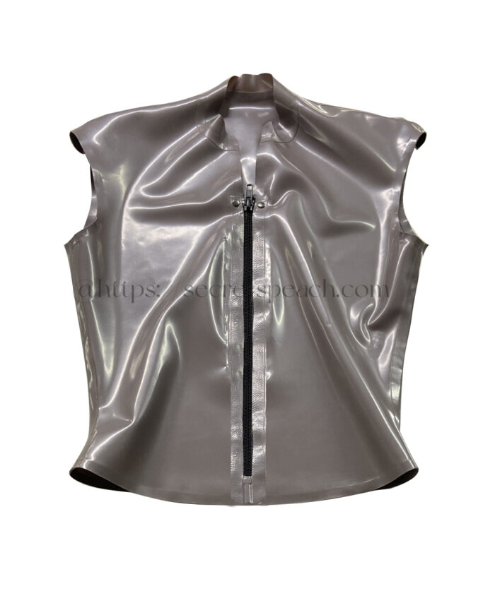 100% atural latex zipper women's vest
