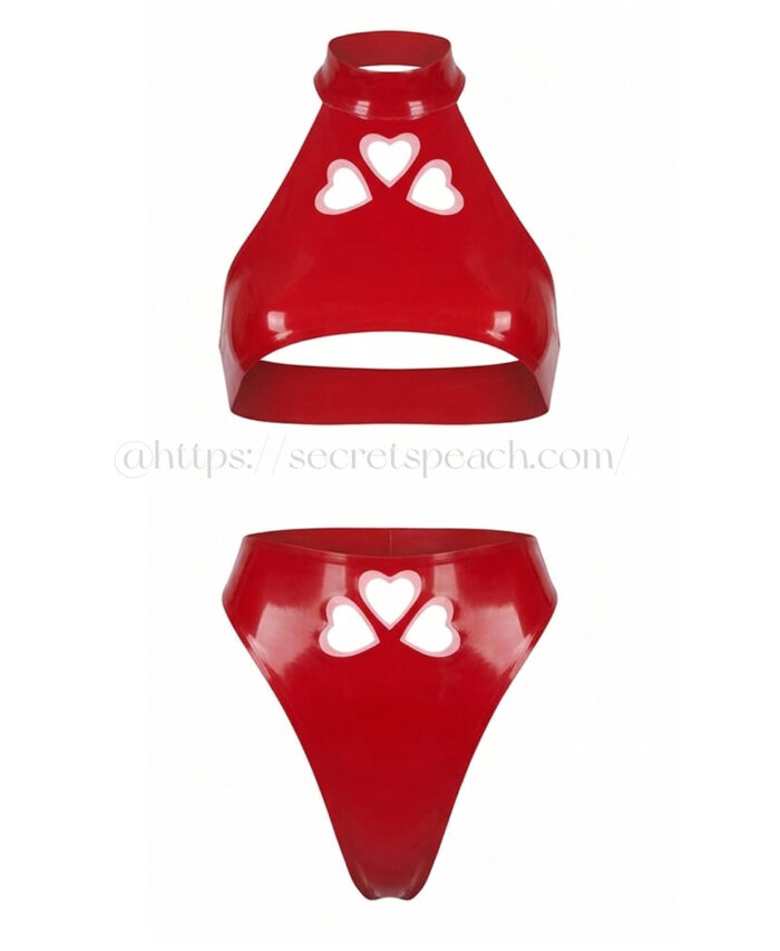 100% Natural Latex Women's Strap Set