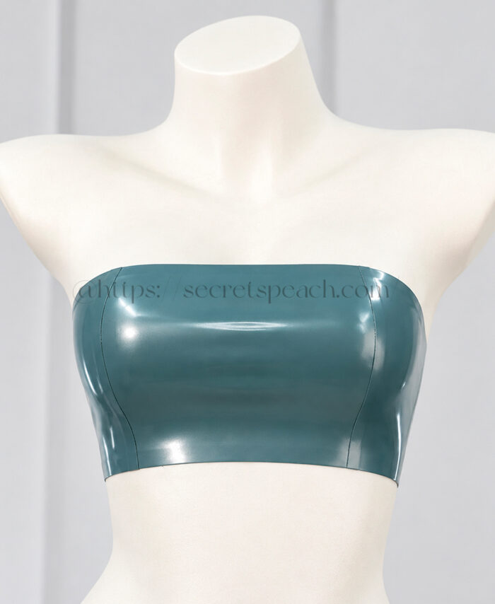 100% natural latex women's strapless top